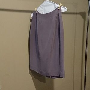 Rena Rowan size 6 100% silk purple pencil skirt